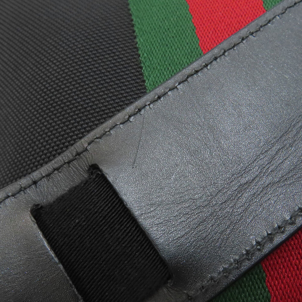 GUCCI Authentic Black Canvas Shoulder Bag - Picture 15 of 16